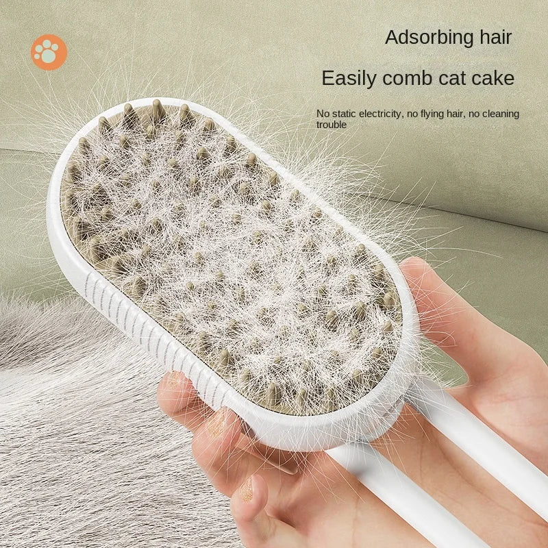 steamy Cat Grooming Brush