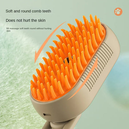 steamy Cat Grooming Brush